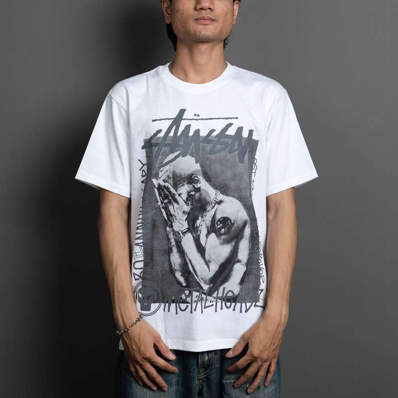 Jual Stussy Tee X Goldie Metalheadz 30 White ( 100