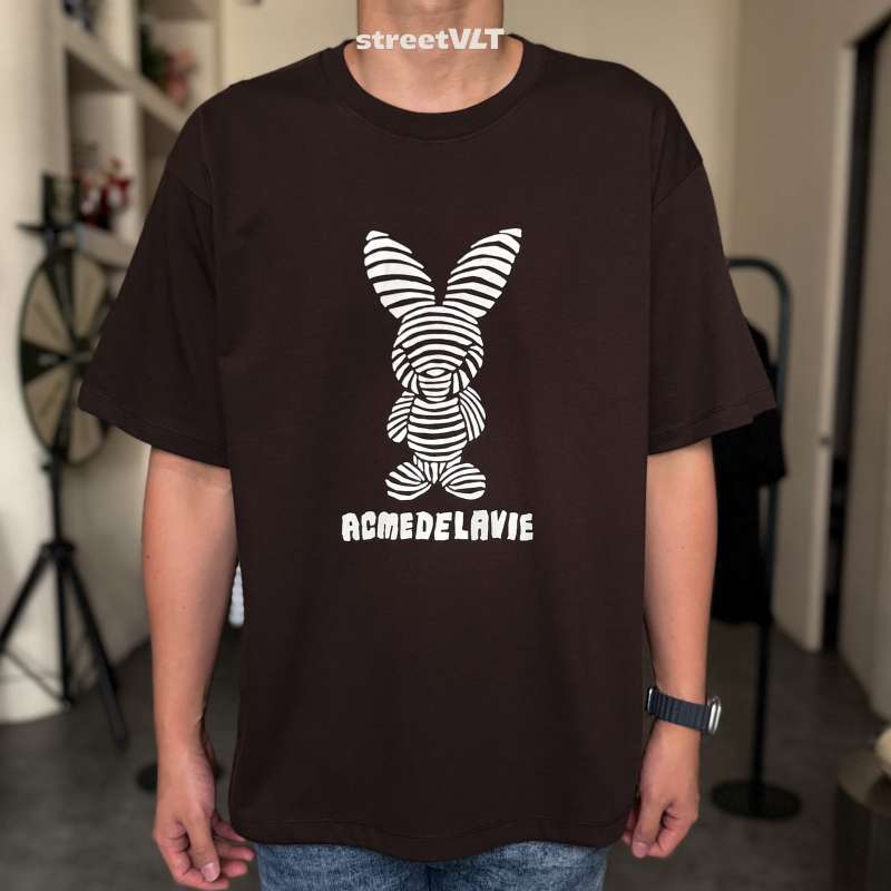 [ADLV] STRIPE RABBIT SHORT SLEEVE T-SHIRT /追跡付 ADLV] STRIPE RABBIT SHORT SLEEVE T-SHIRT /追跡付 (acme de la