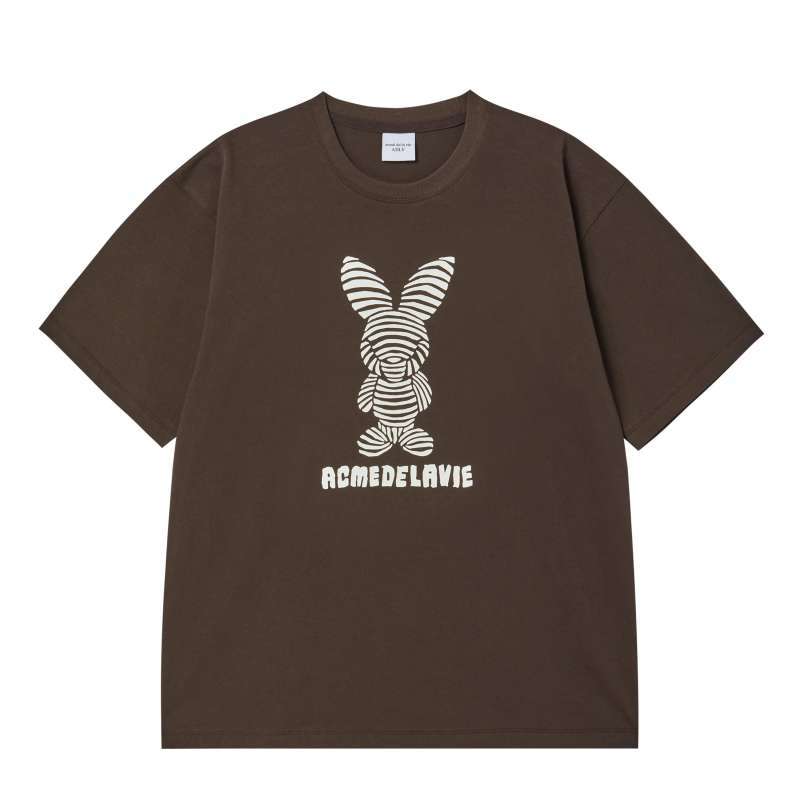 [ADLV] STRIPE RABBIT SHORT SLEEVE T-SHIRT /追跡付 Jual Adlv Stripe Rabbit Short Sleeve T-shirt Acme De La Vie
