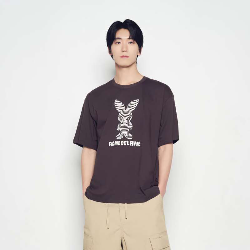 [ADLV] STRIPE RABBIT SHORT SLEEVE T-SHIRT /追跡付 ADLV] STRIPE RABBIT SHORT SLEEVE T-SHIRT /追跡付 acme de la vie