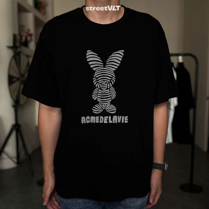 ■acme de la vie■ STRIPE RABBIT SHORT SLEEVE TSHIRT 5009496 Jual Adlv Stripe Rabbit Short Sleeve T-shirt Acme De La Vie