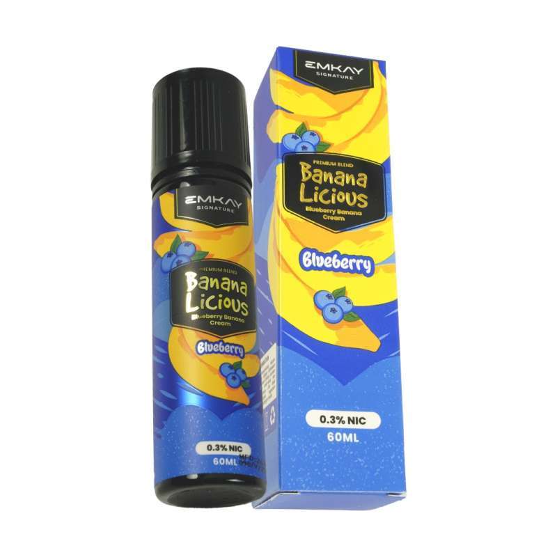 Bananalicious Blueberry 60ML by Emkay Brewer / Premium Liquid Banana  Licious V2