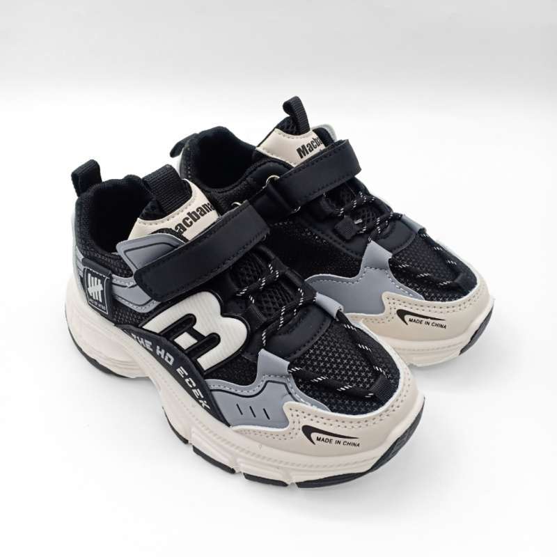 Sepatu Sneakers Sport Anak Laki-Laki Perempuan Chunky Unisex (Free Box)