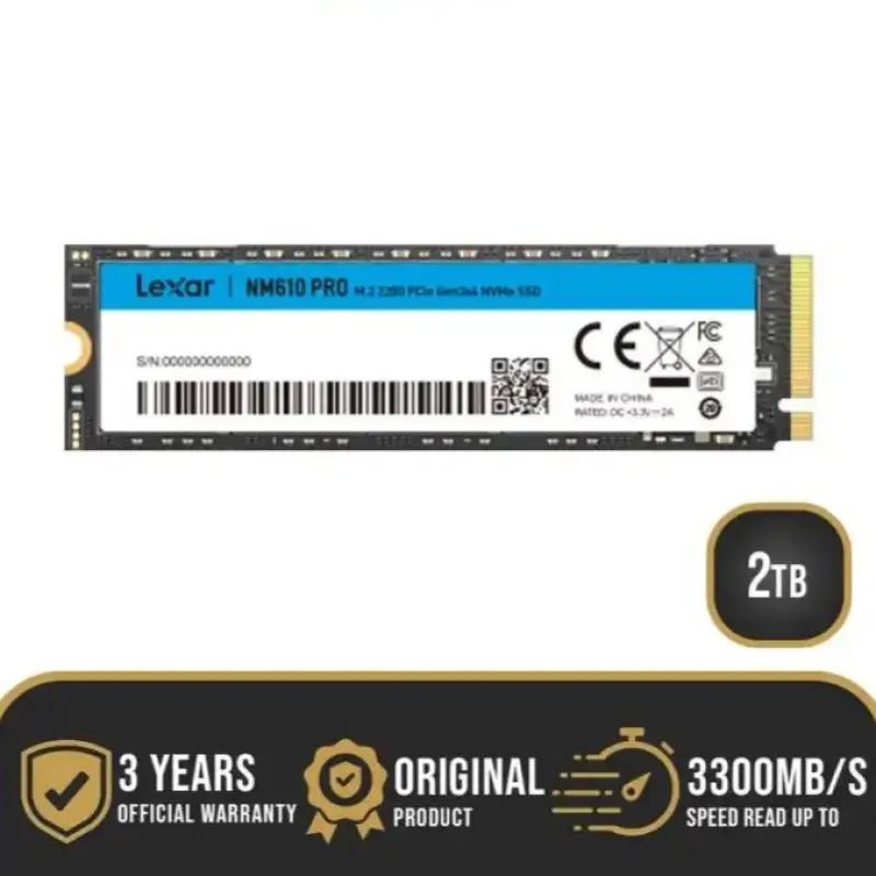 Promo Lexar Ssd Nm610 Pro Pcie 3.0 Nvme M.2 2tb - Lnm610 2 TB