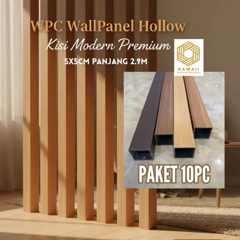 Promo Kawaii Wpc Panel Dinding Hollow Indoor (paket 10pc) Partisi Kisi ...
