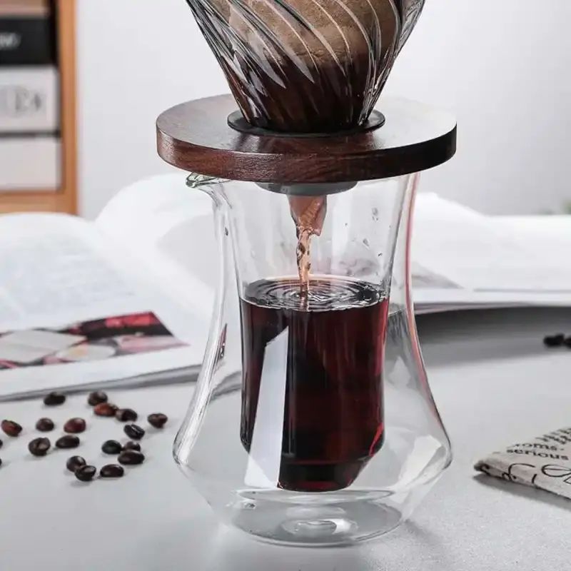 Jual Jiuan Coffee Server Chemex Drip Pour Over Double Layer 400ml - Fm ...