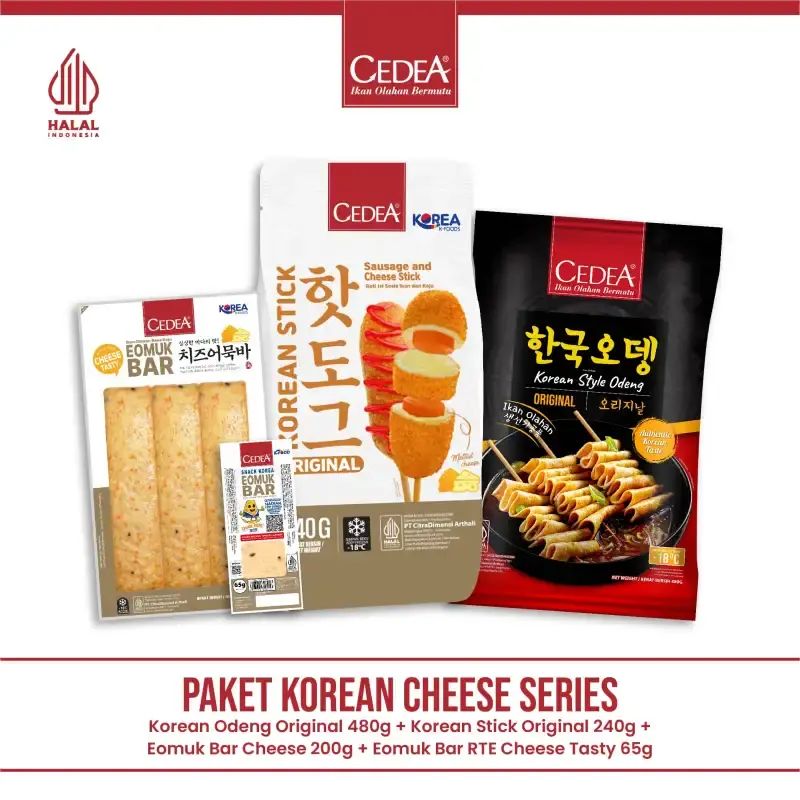 Promo Cedea Korean Cheese Series Korean Odeng Original 480g + Korean ...