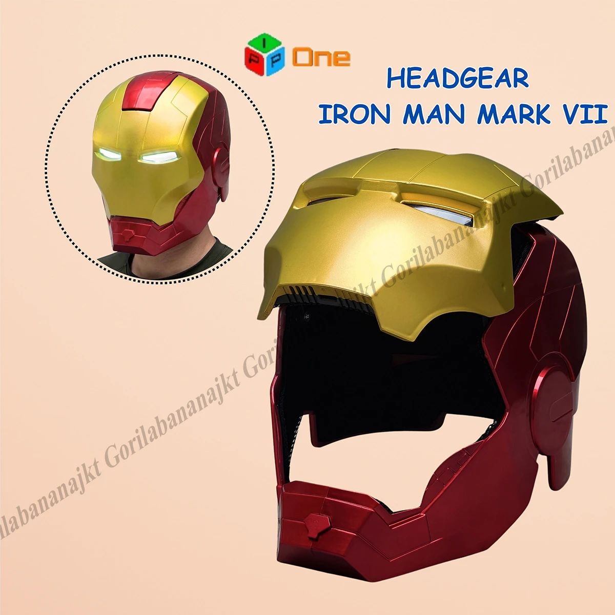 helmet iron man untuk dijual XSociety Official MK5 - in Built Jarvis AI This state Iron-Man MK5 Silver Motorized Cosplay