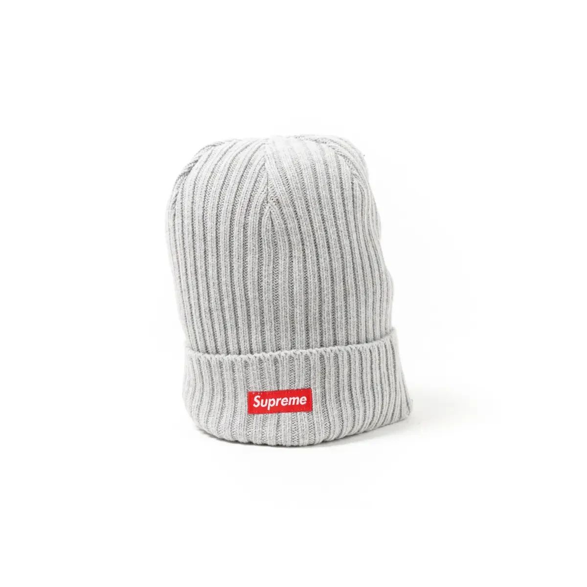 Promo Topi Supreme Overdyed Grey Beanie 100% Original Diskon 33