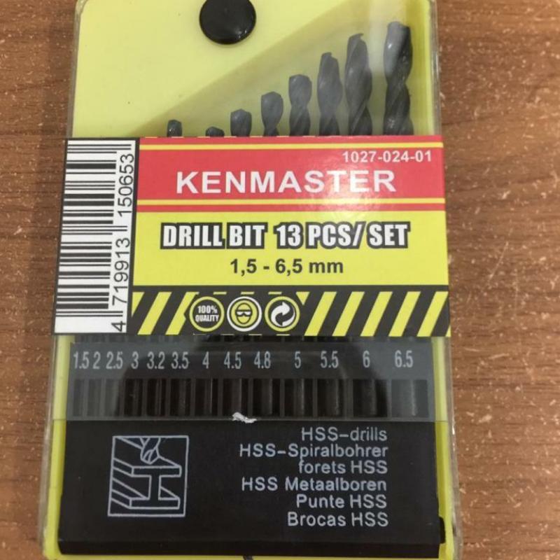 Jual Mata Bor Besi Set 13 Pcs Kenmaster Drill Bit 13pcs Hss Drill Di ...