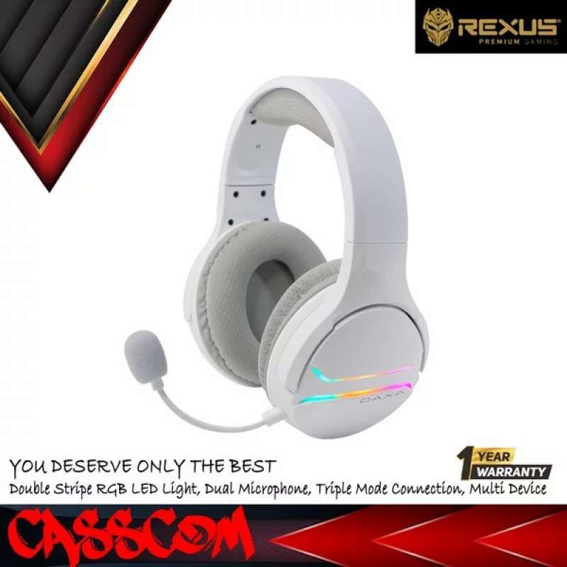 Promo Rexus Daxa Saturn St1 Wireless Lightweight Gaming Headset Multi