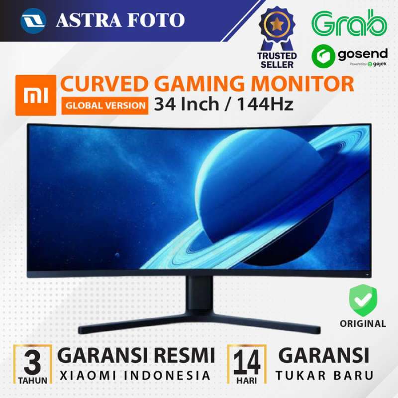 Promo Global Version Monitor Gaming 144Hz 34 inch Curved WQHD Diskon 23