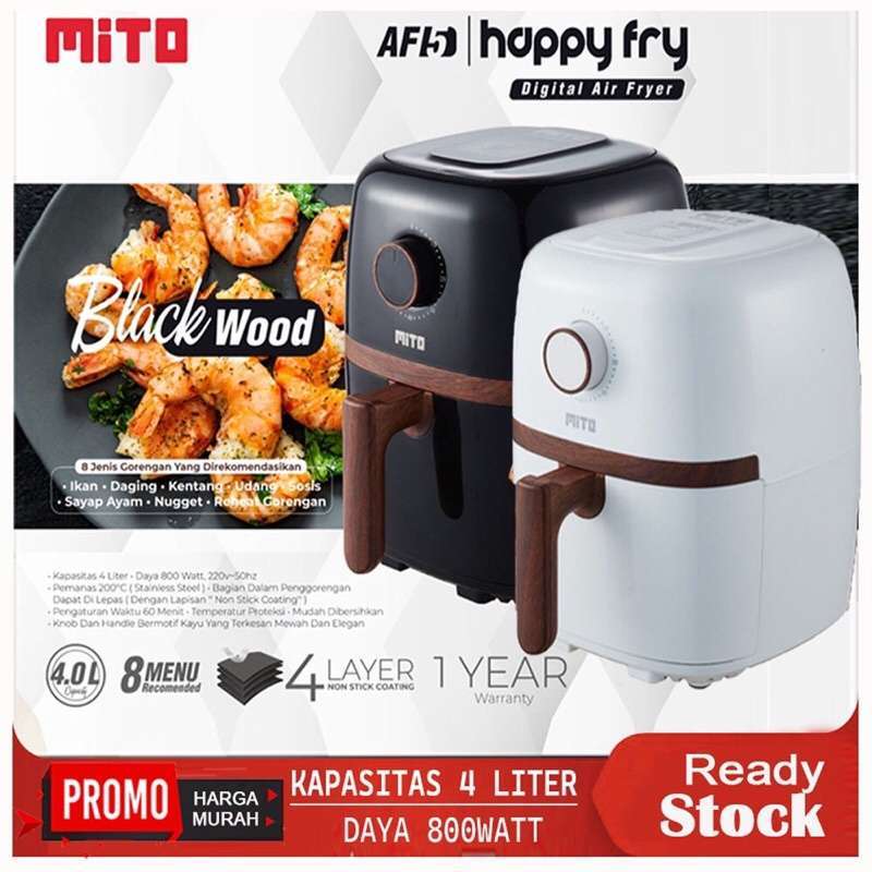 Promo Mito Air Fryer 4l Af5 Af 5 Af-5 Happy Fry Mito Wood Series Diskon