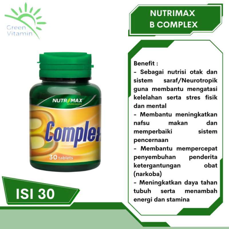 Promo Nutrimax B Complex/Kompleks Vitamin Untuk Kesehatan Saraf/Syaraf