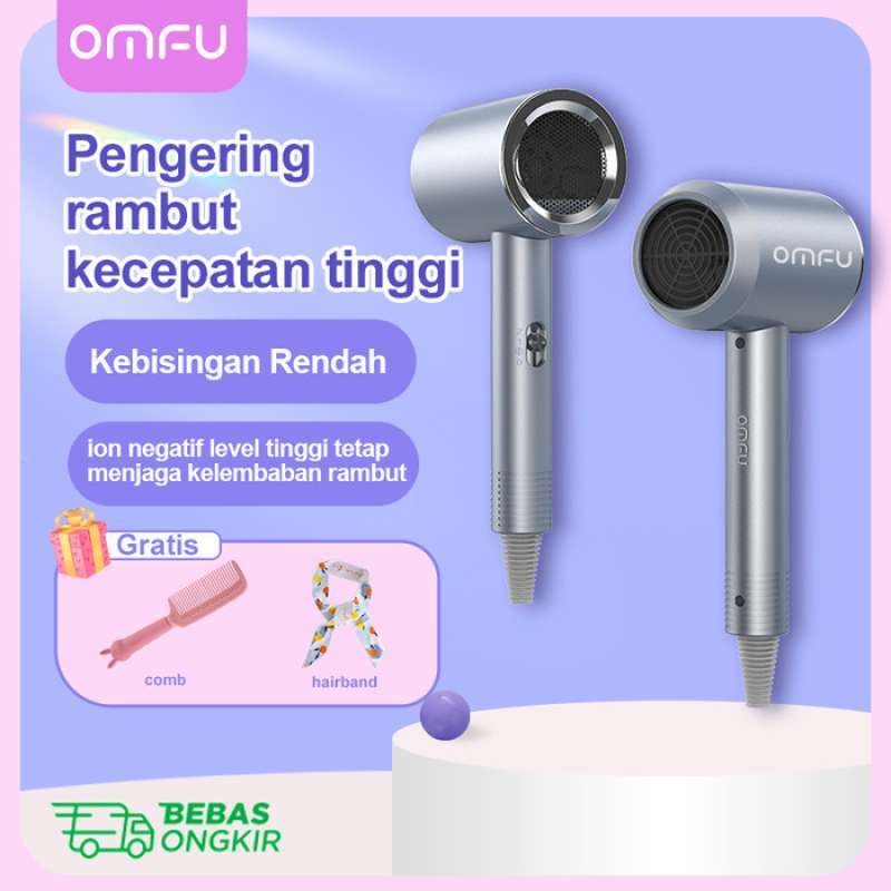 Promo Omfu Hair Dryer Pengering Rambut 800W MultiLevel Tidak Berbahaya