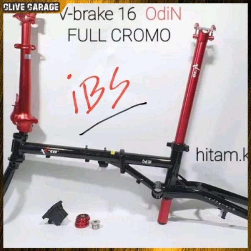 Promo Frame Set Sepeda Lipat XLR8 Odin . Frameset Seli Folding Bike 16