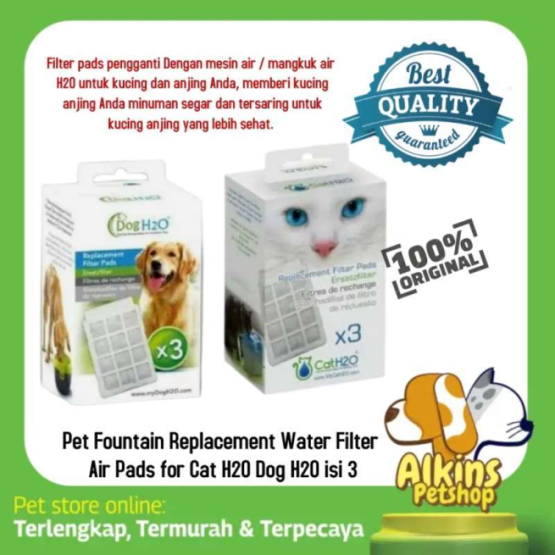 Promo PET FOUNTAIN REPLACEMENT WATER FILTER AIR PADS FOR CAT H2O DOG