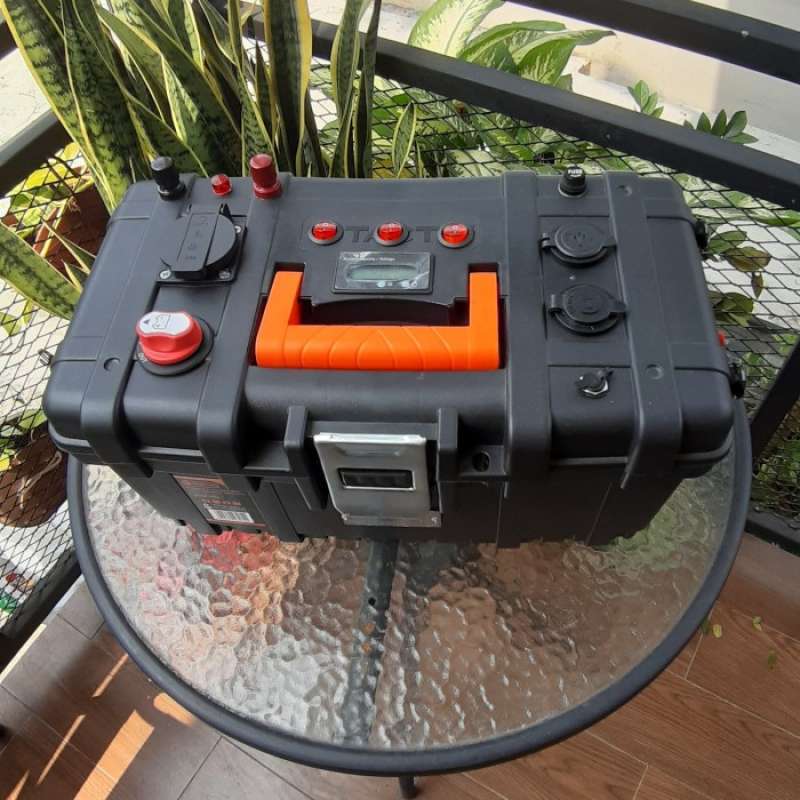 Jual Pg-03 Power Camping Box (inverter, Battery & Charger Lengkap ...