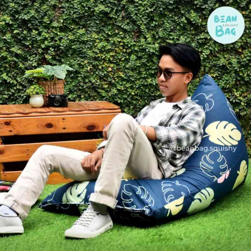 Promo Bean Bag Squishy Triangle PLUS ISI Katun Premium Lembut