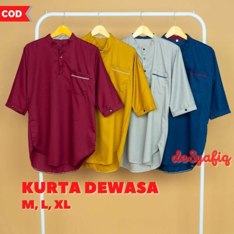 Jual Baju Koko Turki Kurta Dewasa Pria Cowok Laki Laki TERLARIS