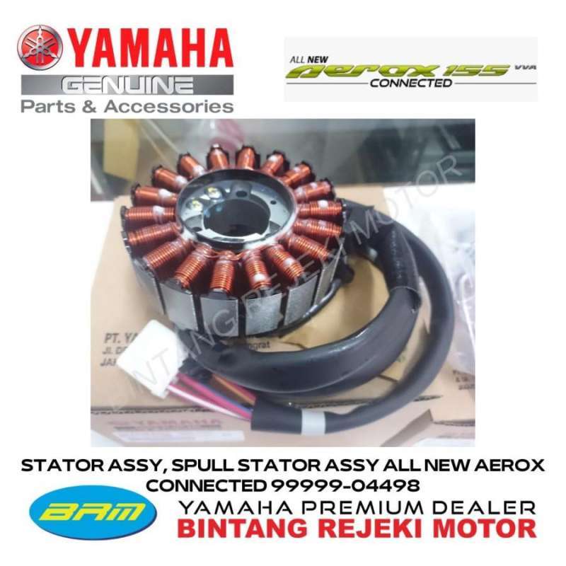 Jual STATOR ASSY, SPULL STATOR ASSY ALL NEW AEROX CONNECTED 9999904498
