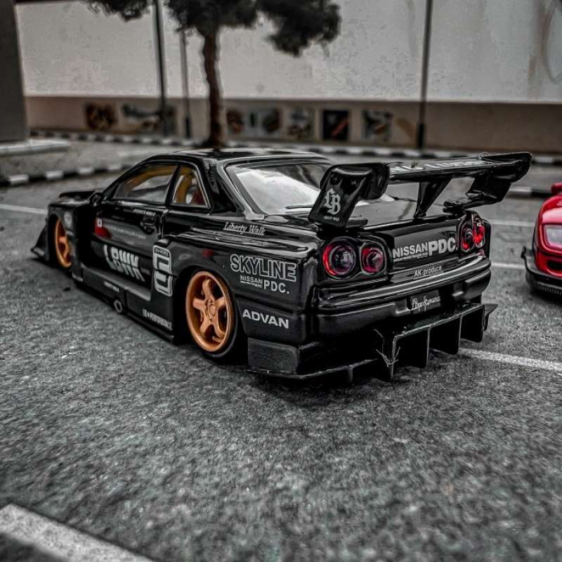 Promo LBWK R34 LB ER34 SUPER SILHOUETTE NISSAN SKYLINE CM MODEL Z TUNE ...