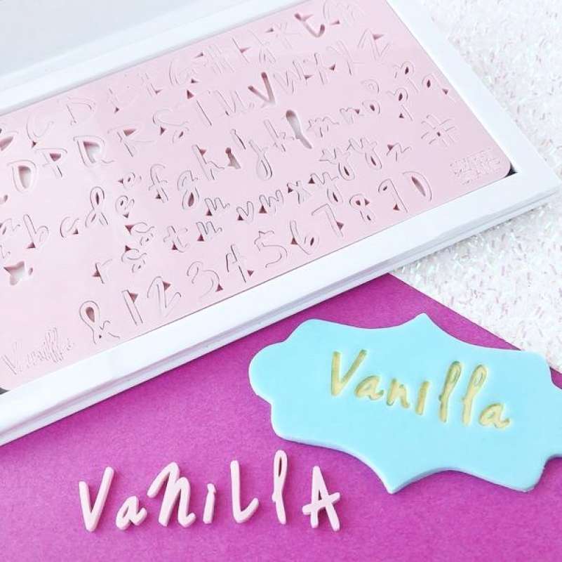 Promo Vanilla Small Sweet Stamp Alphabet Stamp Cake Emboss Embosser