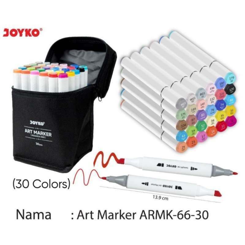 Jual Joyko Art Marker/spidol Gambar Anime/spidol Warna 30 Warna Armk-66