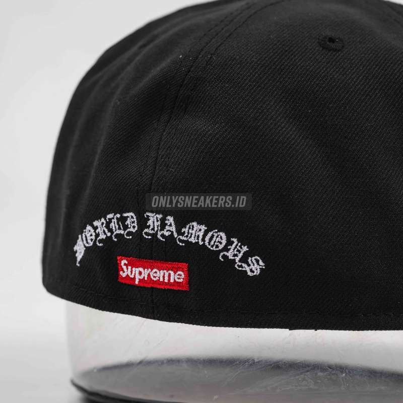 Jual Supreme Gold Cross S Logo New Era Fitted Cap Black (100