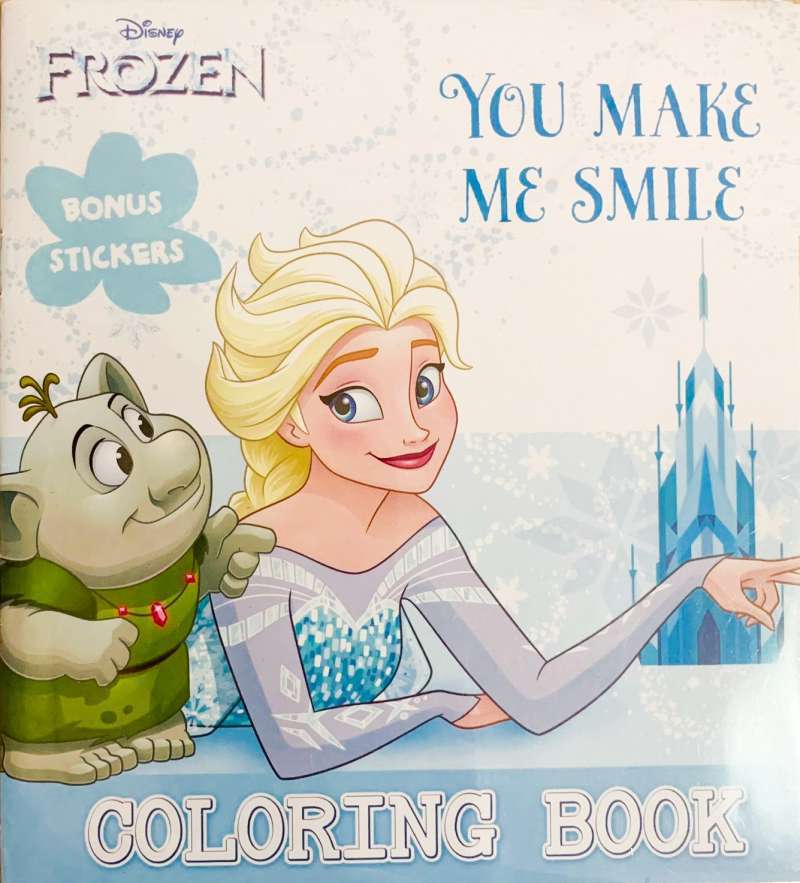 Jual Disney Frozen Coloring Book with Bonus Stickers Buku Mewarnai Anak