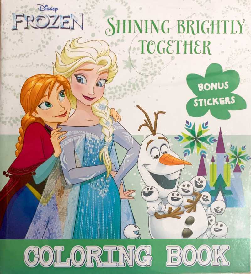 Jual Disney Frozen Coloring Book with Bonus Stickers Buku Mewarnai Anak