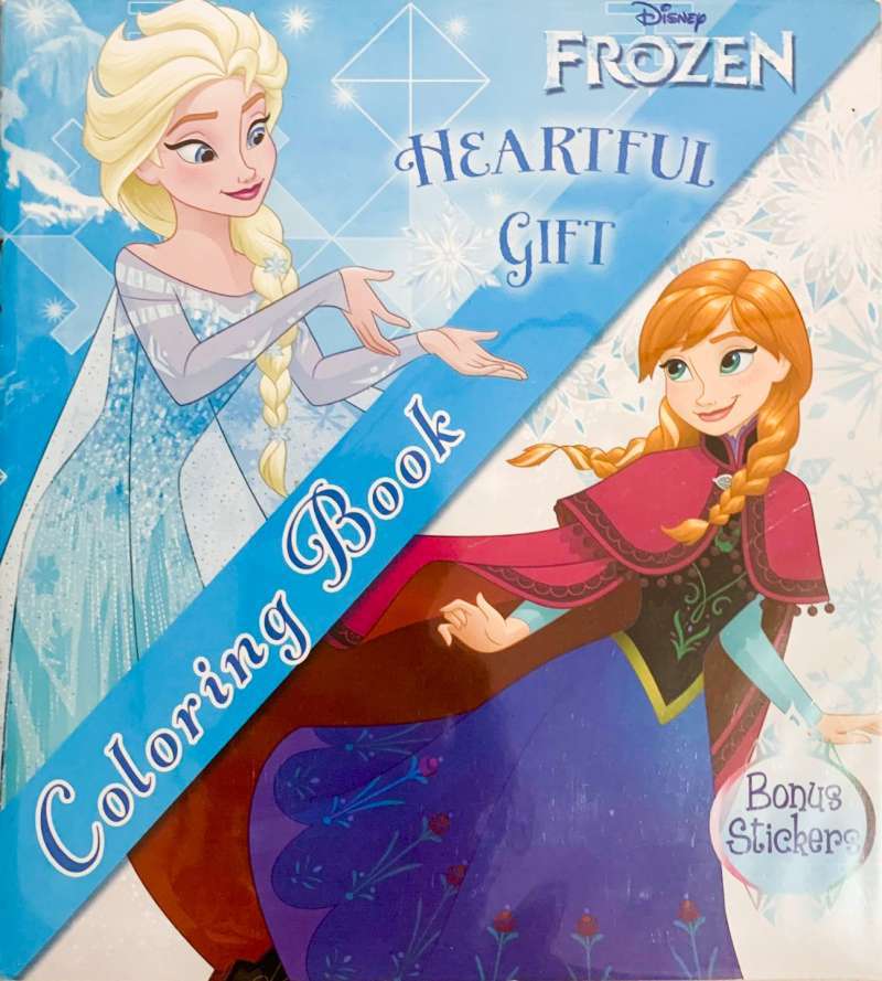 Jual Disney Frozen Coloring Book with Bonus Stickers Buku Mewarnai Anak