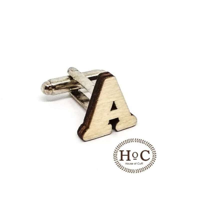 Sterling Silver Alphabet Cufflink A-Z Initial Cufflink For Men, Classic 18k Gold Australia | Ubuy Gold Cufflinks