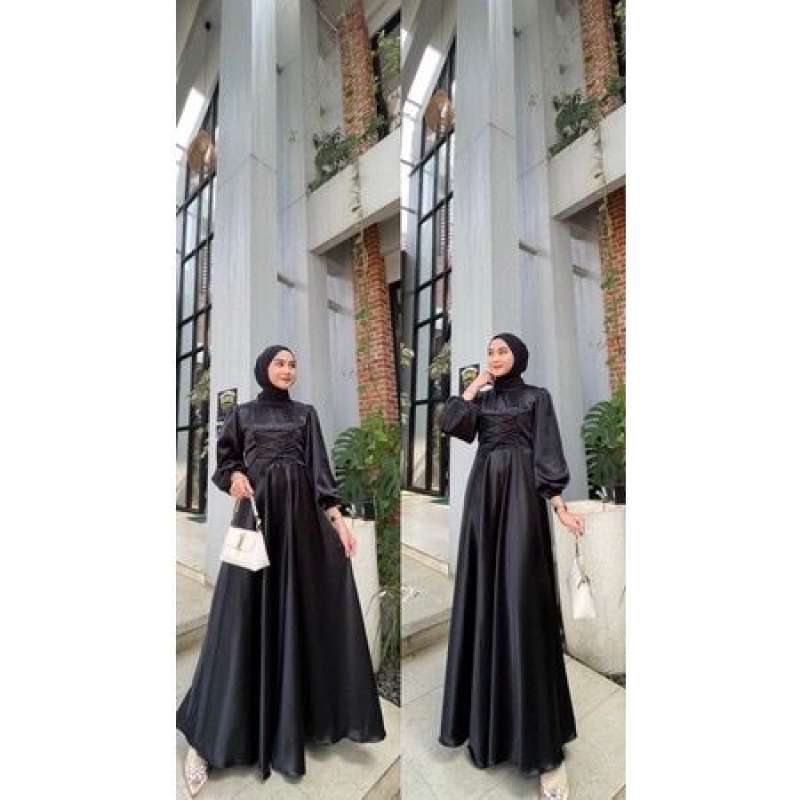 Gaun satin modern 2025