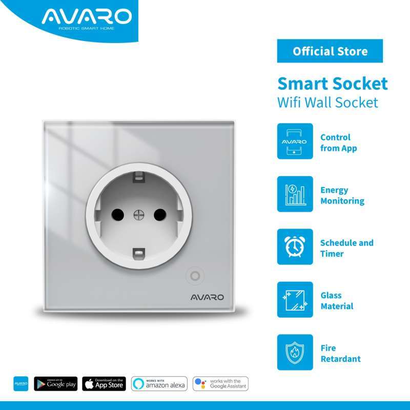 Socket Dinding Promo Avaro Wifi Smart Wall Socket Colokan Listrik Dinding 16a (3000w ...