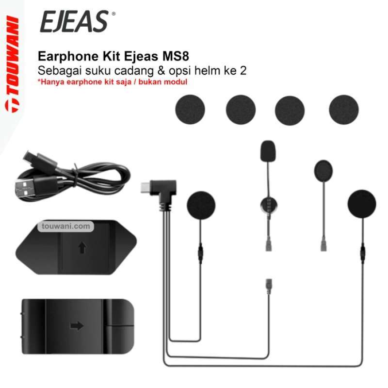 Promo Baru Interkom Bluetooth Helm Mesh Group Ejeas Ms8 Waterproof Terbaik Diskon 6 Di