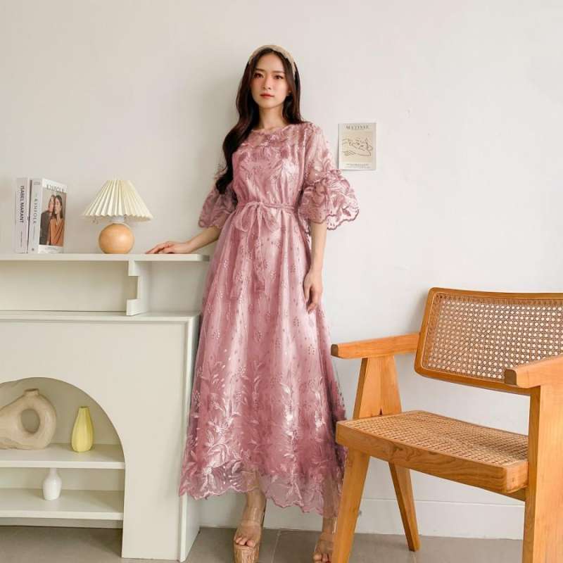 Jual Long Dress Daniella Size M L Xl Dress Brokat Gaun Pesta Dress Dusty Xl Di Seller Jr68shop Jelambar Baru Kota Jakarta Barat Blibli