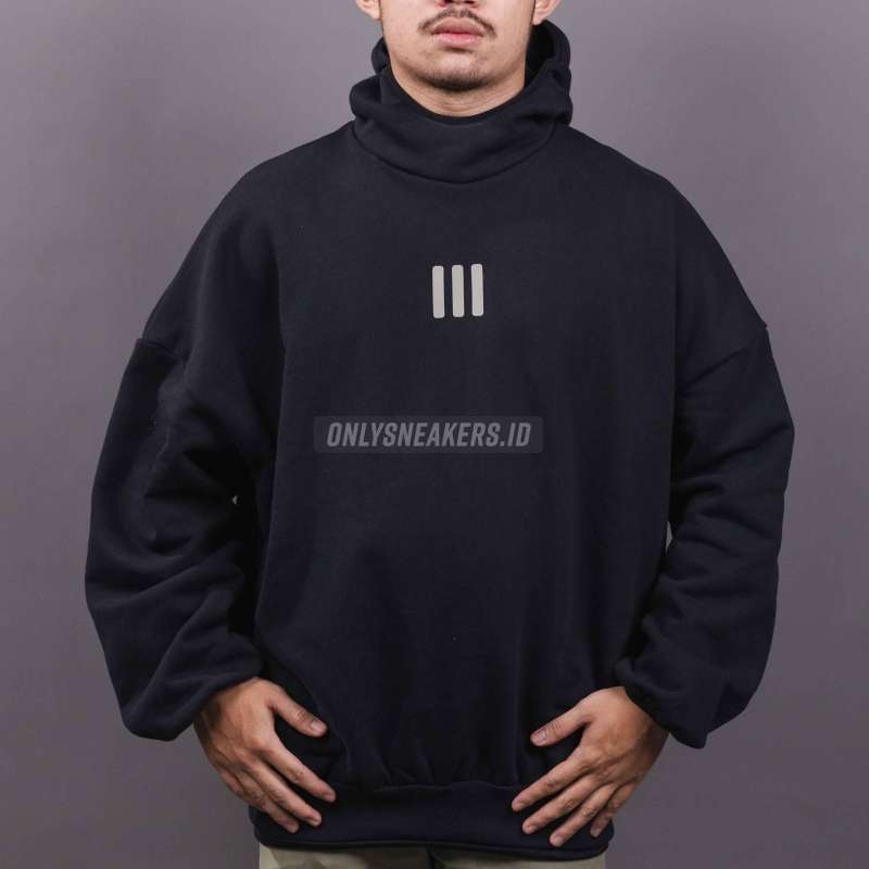 ADIDAS X FEAR OF GOD ATHLETICS HEAVY FLEECE HOODIE BLACK 100 AUTHENTIC