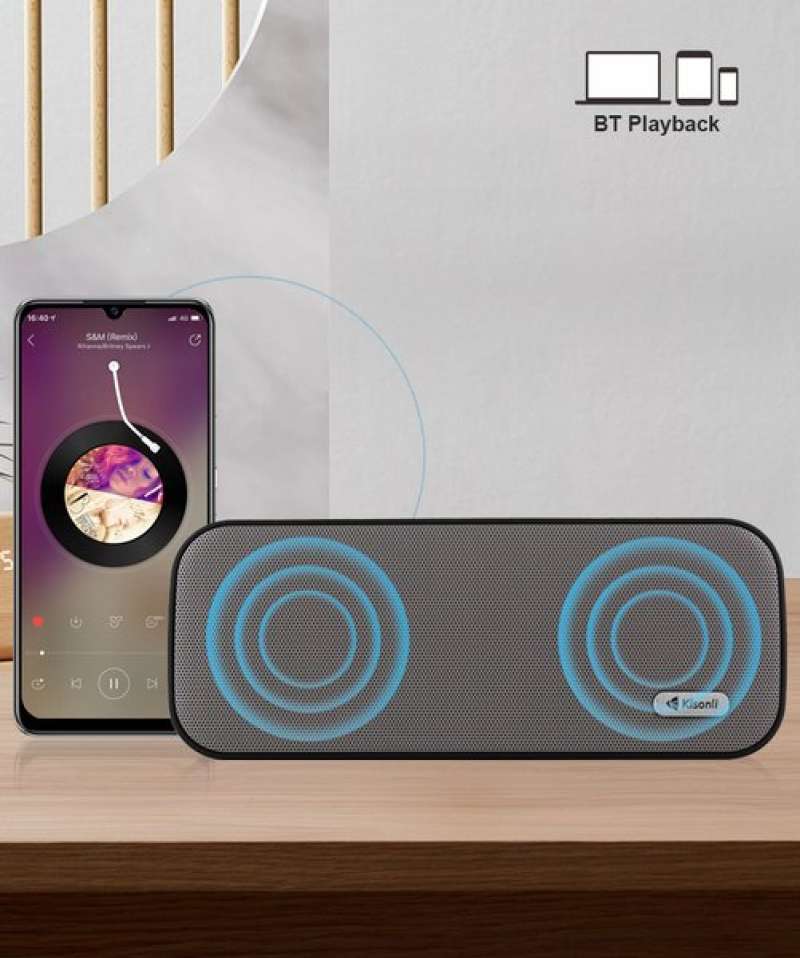 Promo Kisonli Speaker Bluetooth Ks-2002 Mini Tws Stereo Ergonomic ...