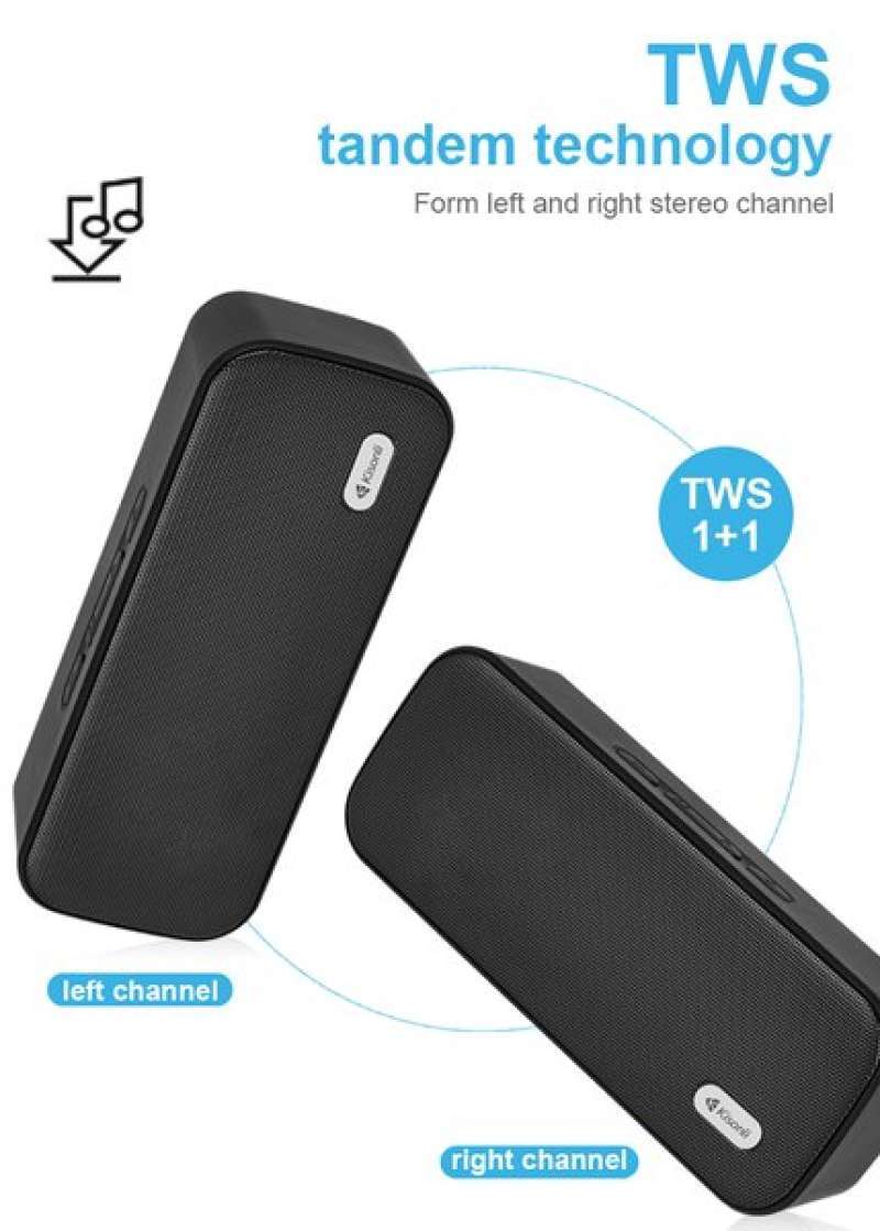 Promo Kisonli Speaker Bluetooth Ks-2002 Mini Tws Stereo Ergonomic ...