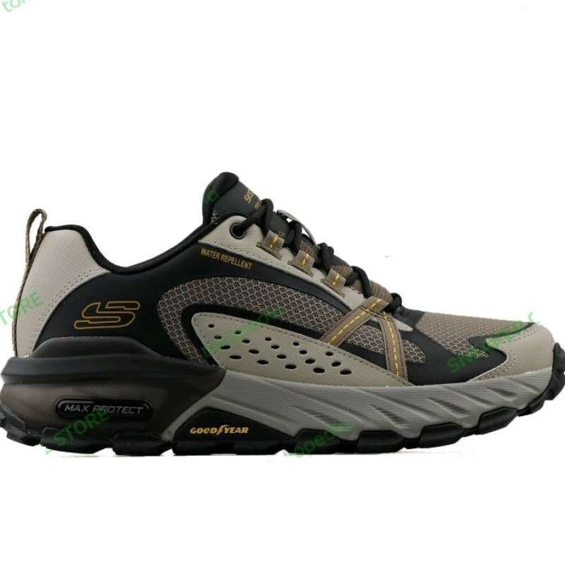 Skechers MAX PROTECT Men's Trail Running Shoes Pebble