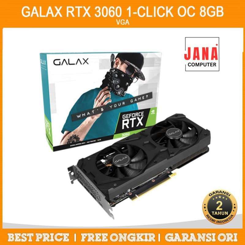 Jual Galax Rtx 3060 (1-click Oc Feature) 12gb Gddr6 192-bit Di