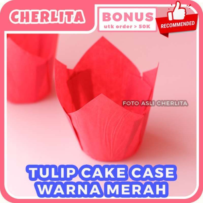 Jual Tulip Cake Case Kertas Kue Model Tulip Mekar Paper Cup Tulip Case ...