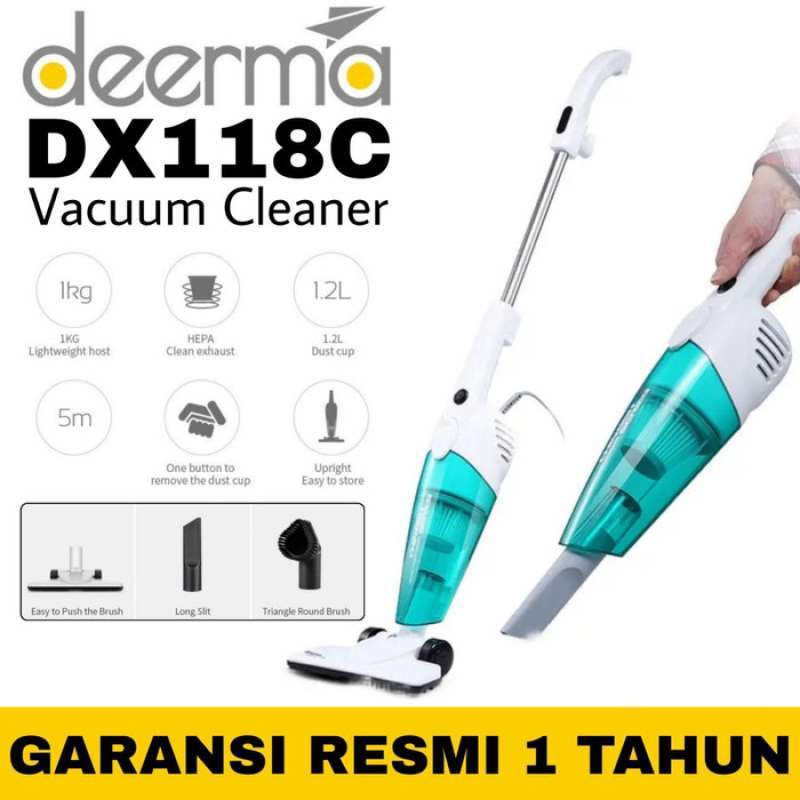 Jual Deerma Dx115c Vacuum Cleaner Dx 115 C Portable 2 In 1 Vacum ...