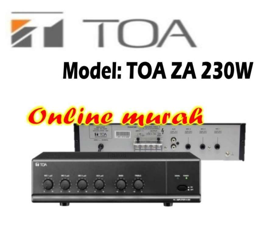 Promo Amplifier Toa / Mixer Amplifier Toa Za 230 W 30 Watt Diskon 23%