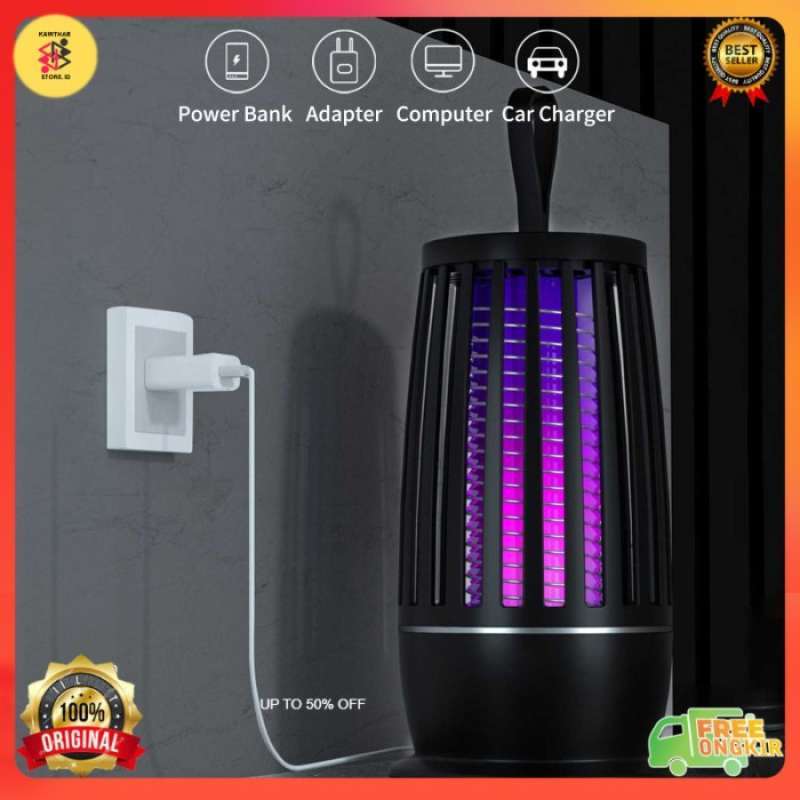 Matamosquitos Eléctrico - 1200 MAh, Luz UV, Recargable USB, Perfecto Para Exteriores