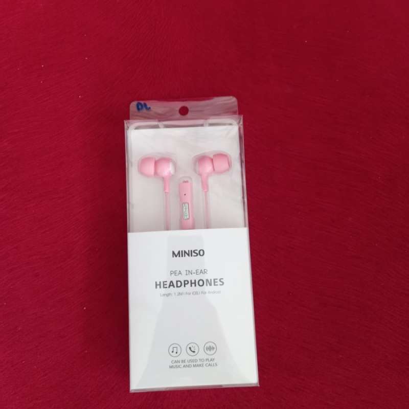 EARPHONES IN EAR PEA SPORT EARBUDS HD HEADSET WIRED EARPHO MINISO
