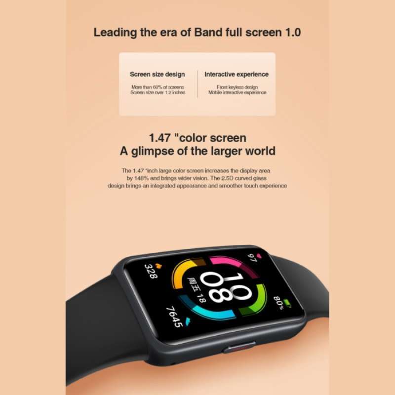 Jual Honor Band 6 Smart Band Spo2 - Amoled Display - Smartband Di ...