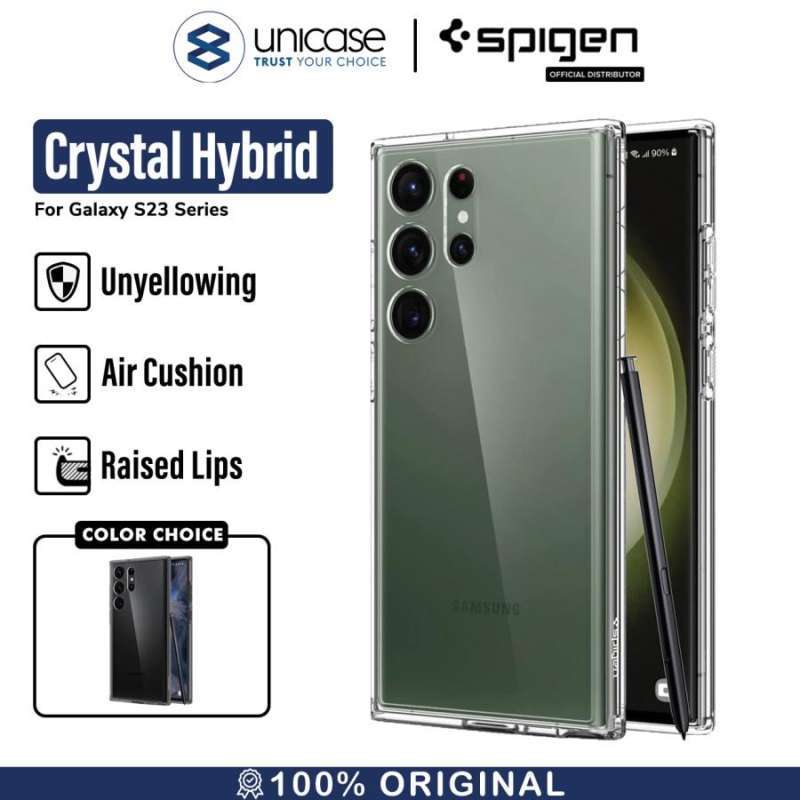 Spigen Galaxy S23 Ultra Case Crystal Hybrid - Crystal Clear ACS05646
