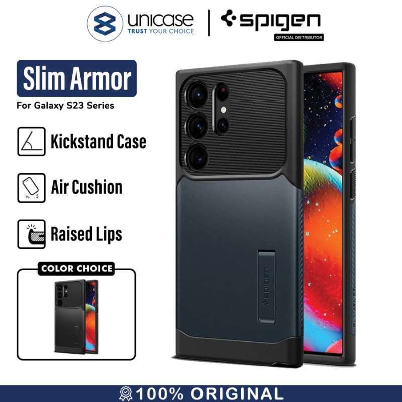 Case Samsung Galaxy S23 Ultra Plus Spigen Slim Armor Stand Shockproof